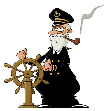 sjöman, hav, kapten, hjul, rör, rök Dedmazay - Dreamstime