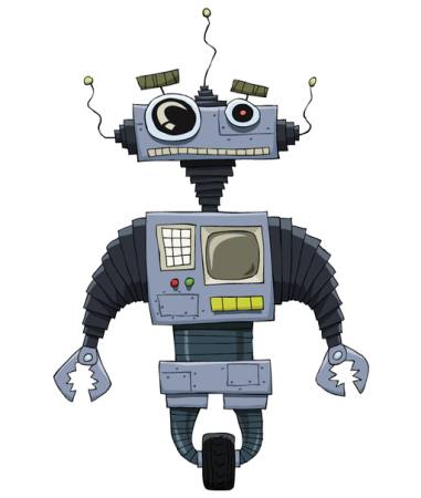 hjul, ögon, hand, maskin, robot Dedmazay - Dreamstime
