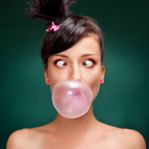 ballong, kvinna, person, gummi, bubbla, flicka Dreamerve