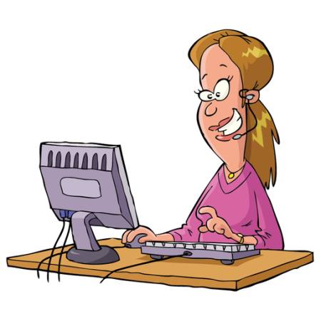 kvinna, dator, prata, stöd, hjälp, tangentbord Dedmazay - Dreamstime