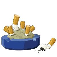 Pixwords Bilden med fack, rökning, cigare, cigare rumpa, aska Dedmazay - Dreamstime