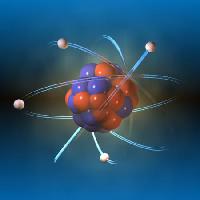 Pixwords Bilden med atom, proton, objekt, rotera, runda Andreus - Dreamstime