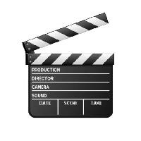 styrelse, produktion, regissör, ​​kamera, datum, plats, ta, svart, vit Roberto1977 - Dreamstime