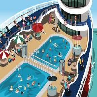 Pixwords Bilden med ship, party, kryssning, pool, människor Artisticco Llc - Dreamstime