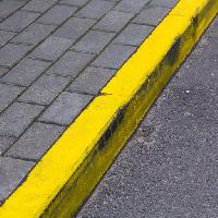 Pixwords Bilden med gul, väg, Trottoar, tegel, asfalt Rtsubin