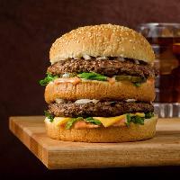 Pixwords Bilden med burger, hamburgare, smörgås, mat, äta Foodio