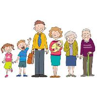 Pixwords Bilden med folk, familj, barn, barn, barn, mor-och farföräldrar I359702 - Dreamstime