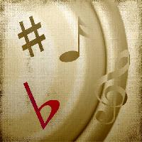 Pixwords Bilden med hashtag, musikalen noterar, musik, ljud Marilyn Volan (Marilynv)