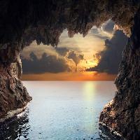 Pixwords Bilden med natur, landskap, vatten, grotta, solnedgång Iakov Filimonov (Jackf)