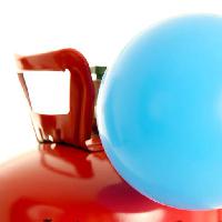 Pixwords Bilden med ballong, blått, rött, tank Rmarmion