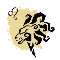 Pixwords Bilden med abstrakt, leo, lejon, svart, gul, Katyau - Dreamstime