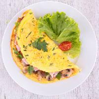 Pixwords Bilden med mat, äta, ägg, ägg, sallad, tomat, platt svamp Margouillat
