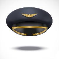 Pixwords Bilden med hatt, mössa, kaptenen, guld, svart, skugga Viacheslav Baranov (Batareykin)