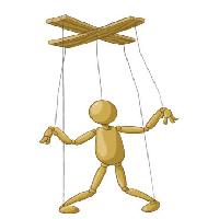 Pixwords Bilden med hängande, marionett, docka, trä Dedmazay - Dreamstime