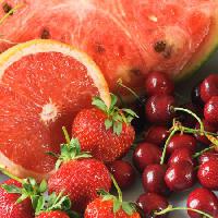 Pixwords Bilden med röd, frukt, mango, melon, körsbär, körsbärs Adina Chiriliuc - Dreamstime