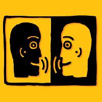 Pixwords Bilden med talar, folk, män, prata, gult, svart Robodread - Dreamstime